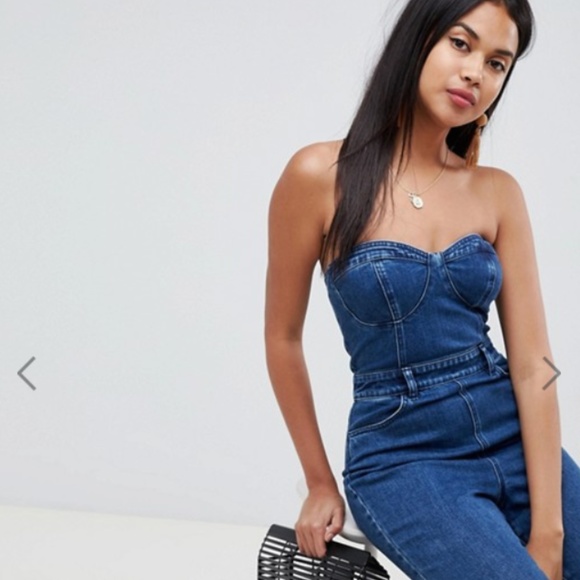asos jeans jumpsuit